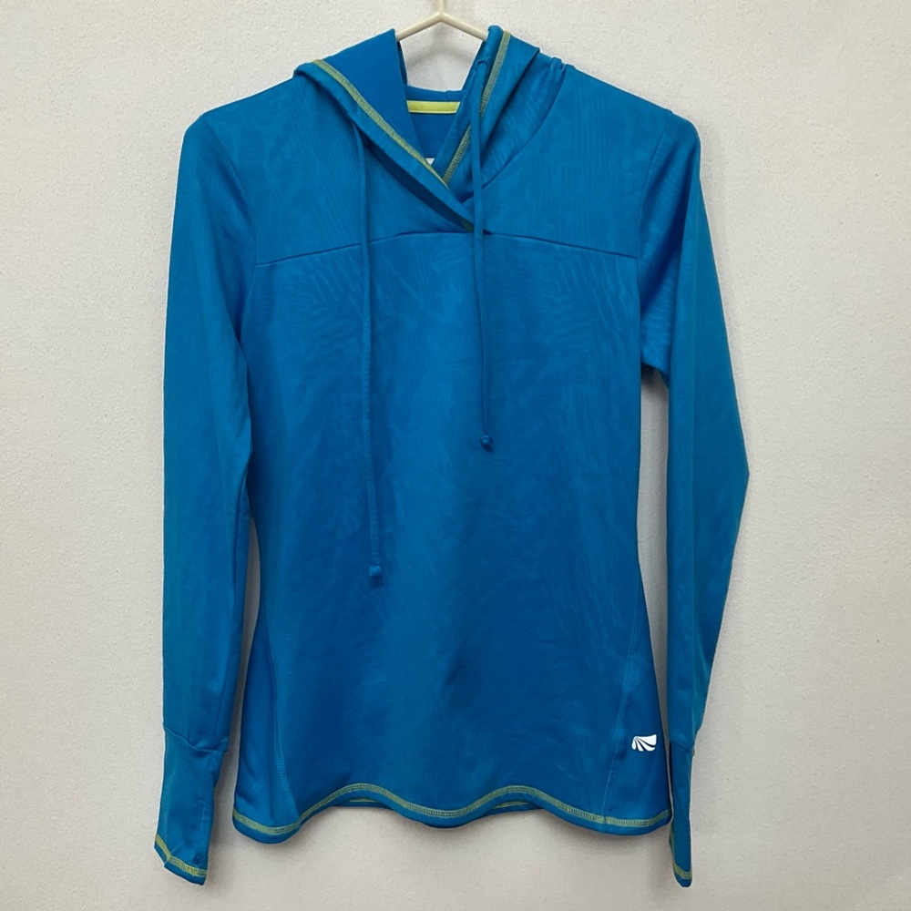 Marika Tek Dry-Wik Performance Wear Blue Athletic Hoodie Size S Workout Running